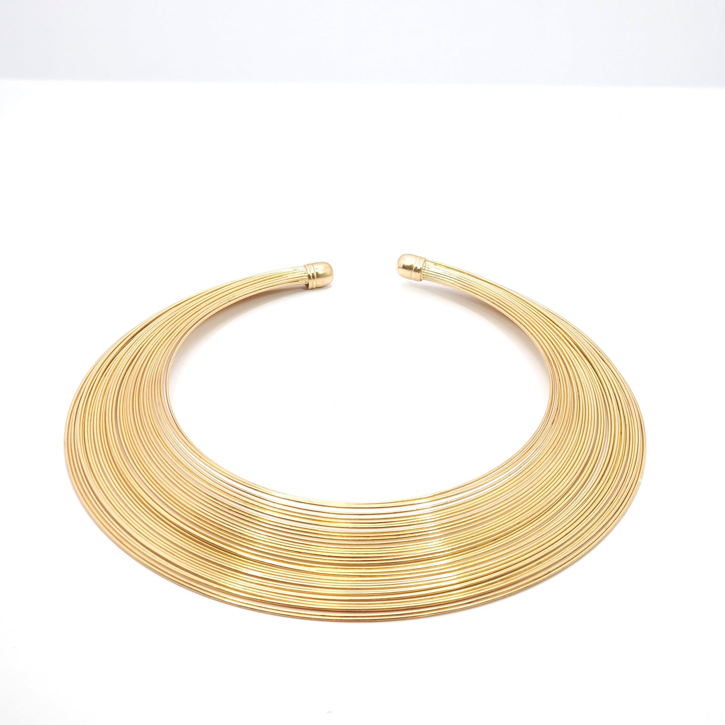 Nyara Brass Choker & Cuff Set