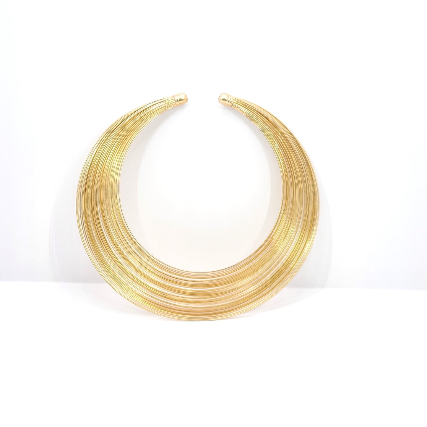 Nyara Brass Choker & Cuff Set