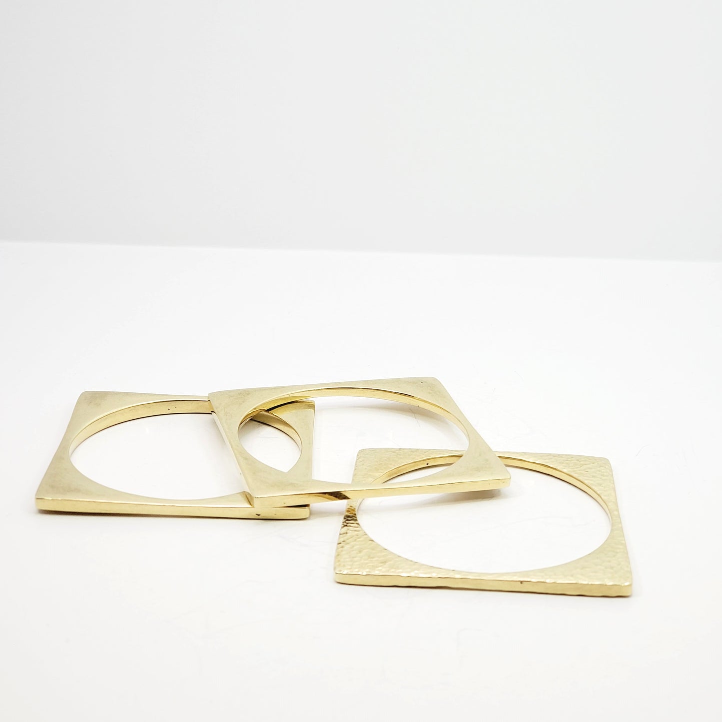 Mraba Brass Cuff Set