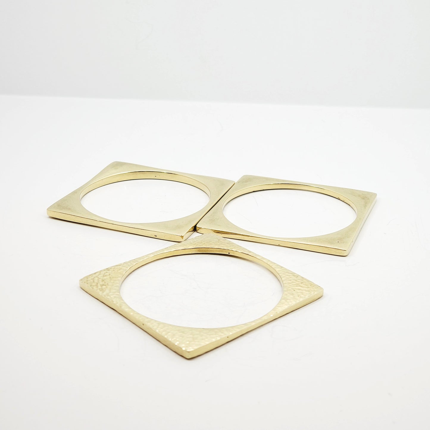 Mraba Brass Cuff Set