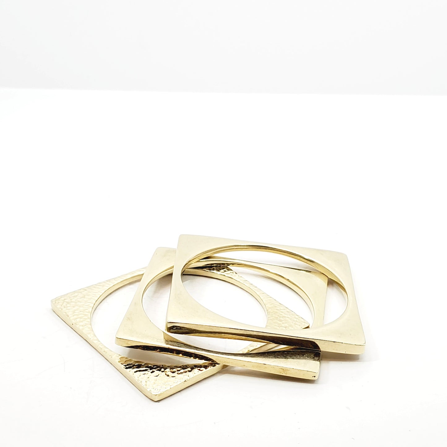 Mraba Brass Cuff Set