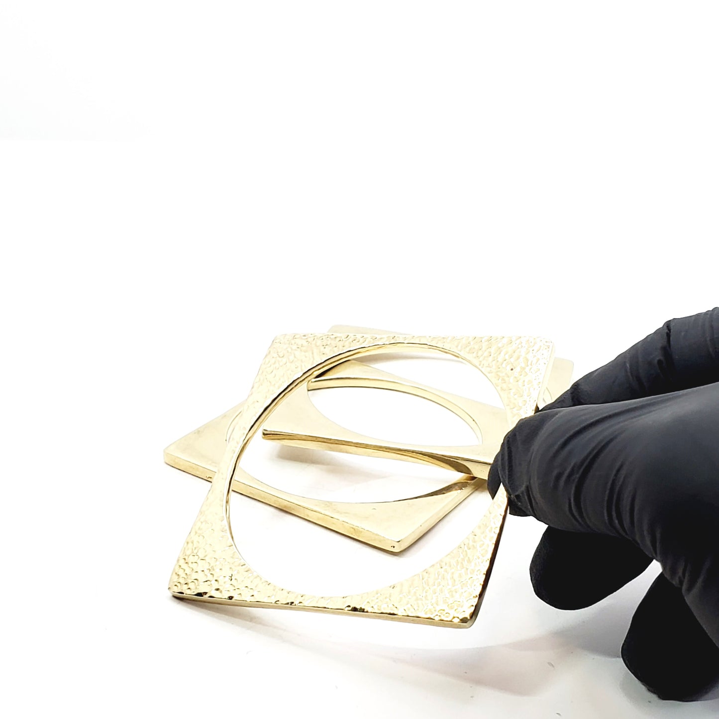 Mraba Brass Cuff Set