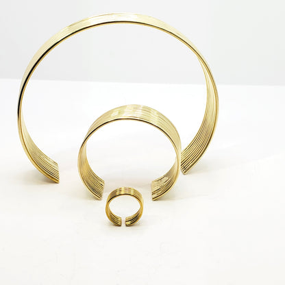 Mistari - The Coiled Elegance Brass Set