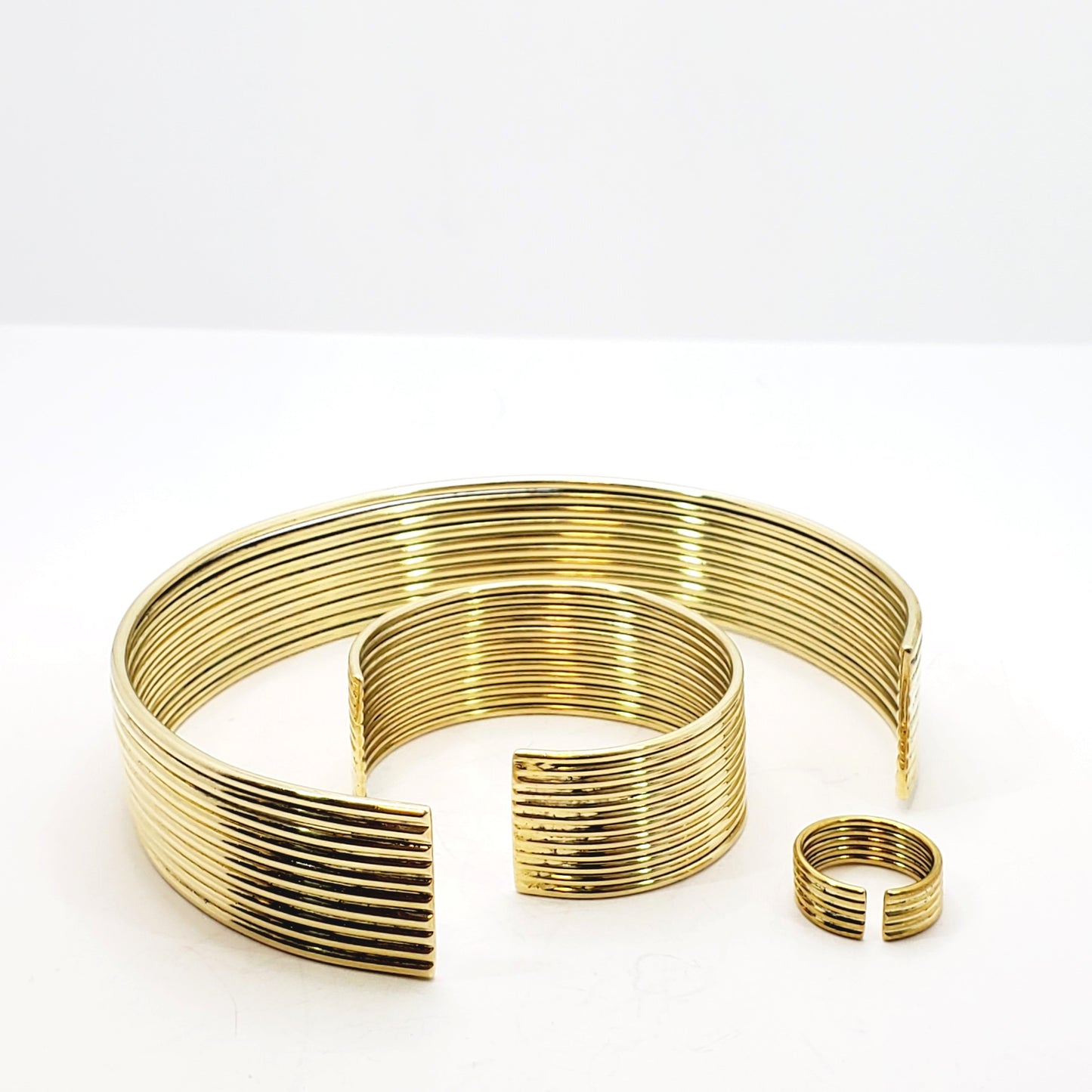 Mistari - The Coiled Elegance Brass Set