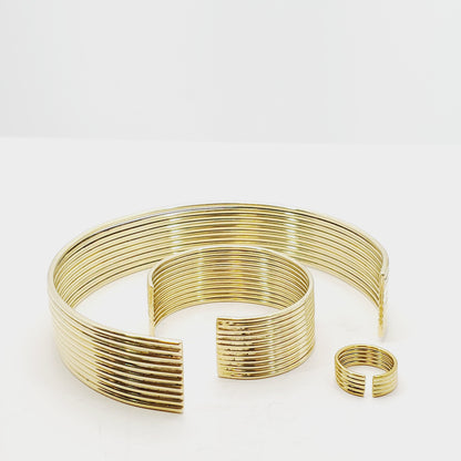 Mistari - The Coiled Elegance Brass Set